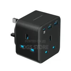 Powerology 3 Outlet Wall Socket With Fast Charging Usb Pd20w