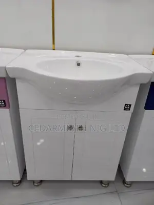 White Cabinet Basin