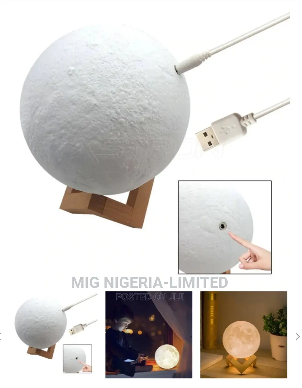 Epic 3D Moon Table Light