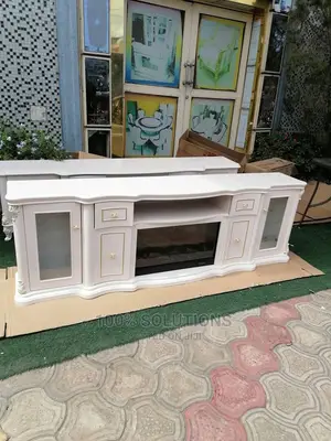 Royal TV Console With a Display Deco Light for Your Home