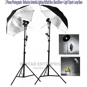 Speedlight Flash Swivel Soft 2pcs Umbrella Light Stand Kit