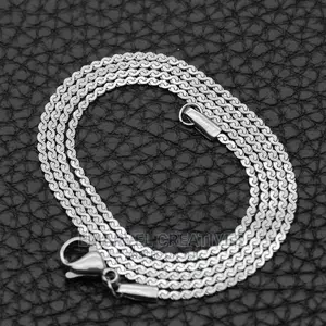 Popular Titanium Flat S Necklace