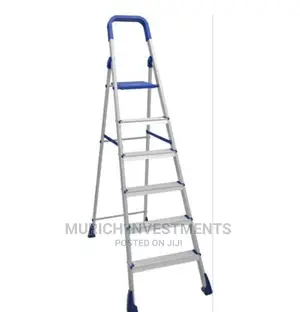 Foldable 6 Step Maple Aluminium Ladder, Light Weight