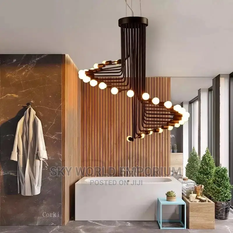 Wind Creative Spiral Chandelier