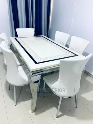 Marble Dining Table 6 Seater