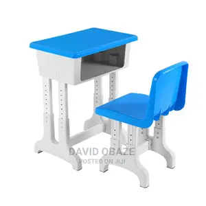 Colourful Strong Plastic Adjustable Classroom Furniture