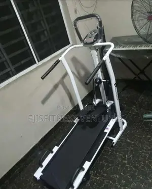 Manual Treadmill With Twister, Push Up Bar and Stepper