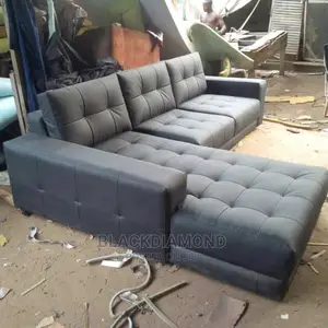 L Shape Leather Sofa, by Blackdiamond Furniture and Interior
