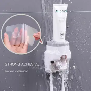 Toothbrush Holder and Automatic Toothpaste Dispenser