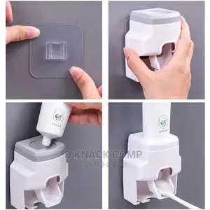Toothbrush Holder and Automatic Toothpaste Dispenser