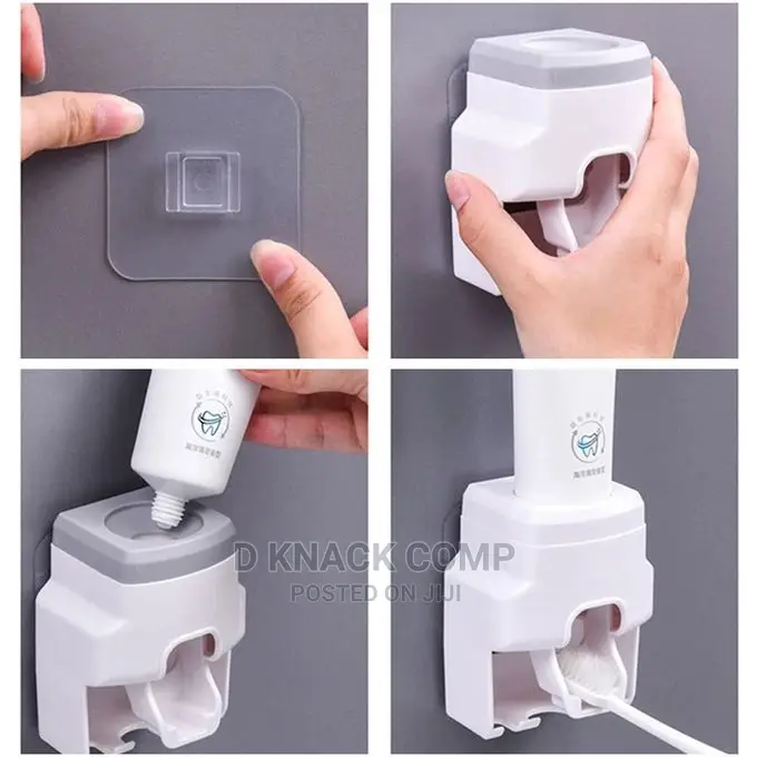 Toothbrush Holder and Automatic Toothpaste Dispenser