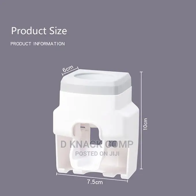 Toothbrush Holder and Automatic Toothpaste Dispenser