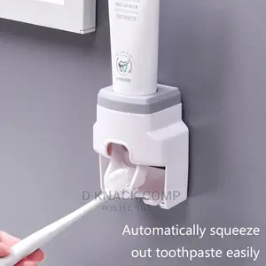 Toothbrush Holder and Automatic Toothpaste Dispenser