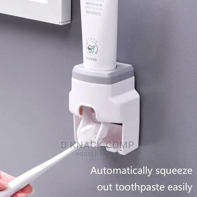 Toothbrush Holder and Automatic Toothpaste Dispenser