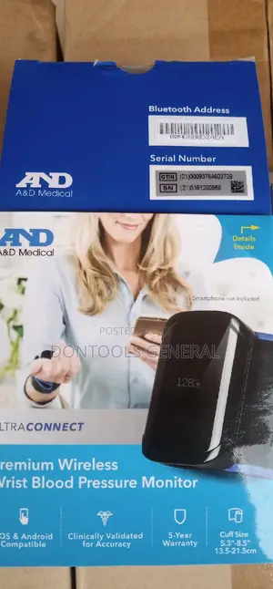 A D Medical Ultraconnect Wrist Blood Pressure Monitor With