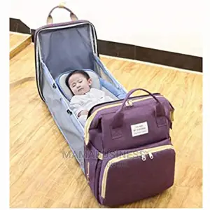 Multifunctional Foldable Baby Travel Diapers Bag With Bed