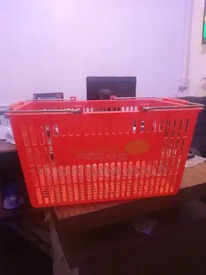 Supermarket Basket Stainless Handle