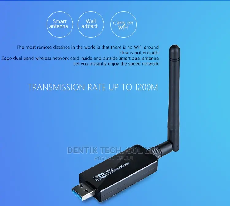 Realtek Rtl8812au Chipset 1200mbps Wireless Network Adapter