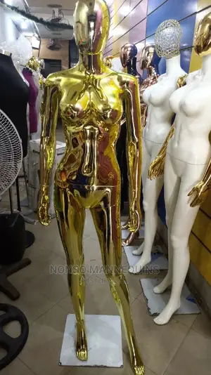 Gold Female Faceless Display Fashion Mannequin