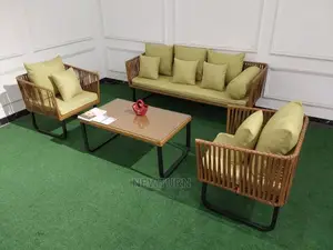 Rattan Set of Chairs With Table.