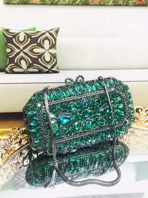 Dazzling Women Crystal Clutch Purses*