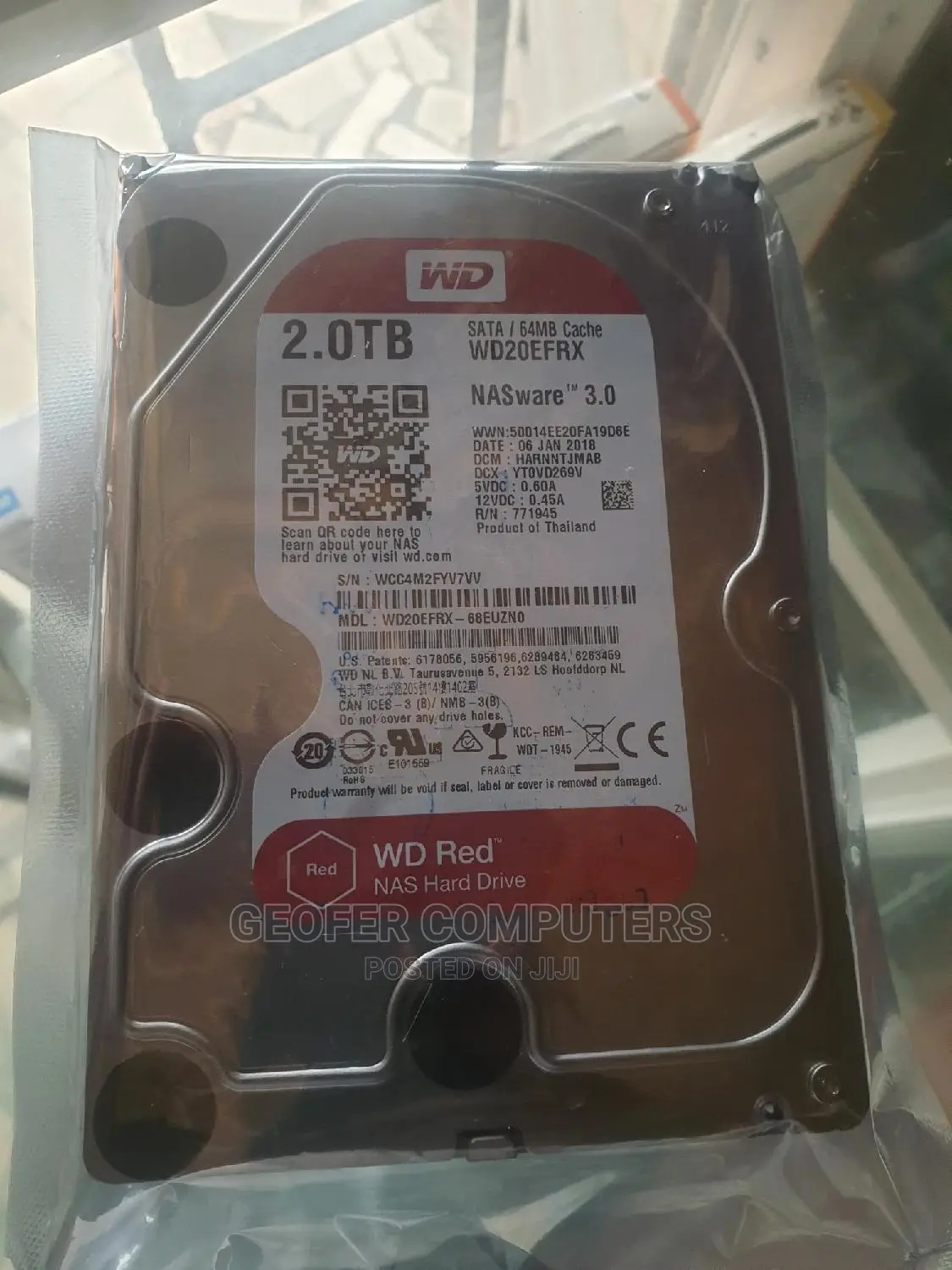 2tb Hard Drive.Wd Red
