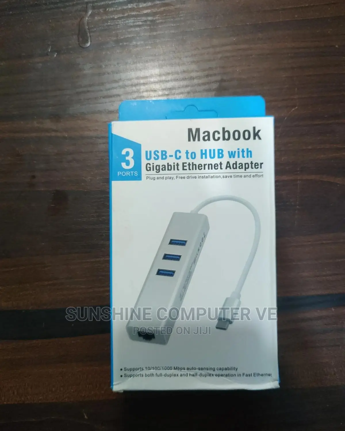 Type C Hub With Gigabit Ethernet Adapter