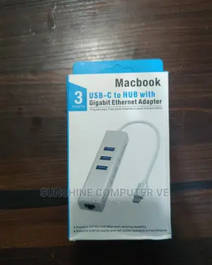 Type C Hub With Gigabit Ethernet Adapter