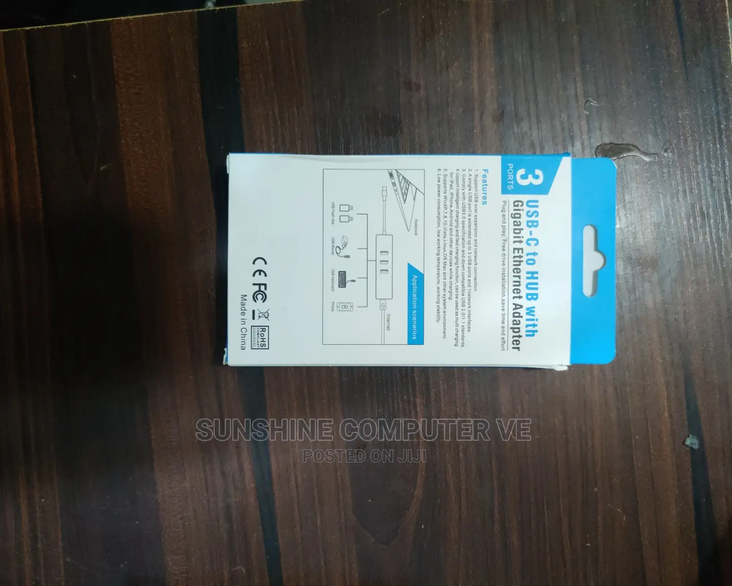 Type C Hub With Gigabit Ethernet Adapter