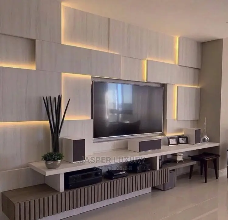 Wall Panels and Tv Stand
