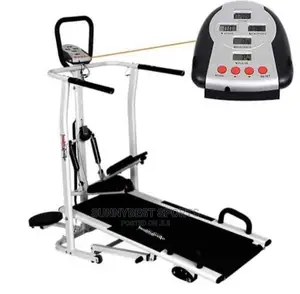 Manual Treadmill With Twister and Stepper and Push-Up Stand