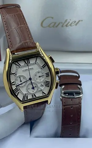Cartier Original Leather Wristwatch
