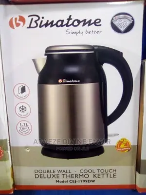 Binatone Double Wall Deluxe Thermo Kettle 1.7 Litres