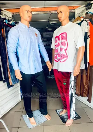 Full Body Male Plastic Mannequin With Bald Head