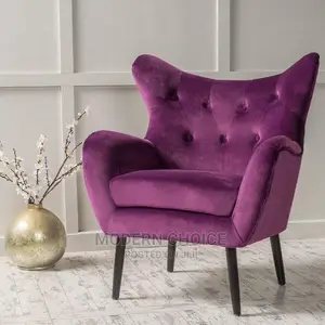 Purple Velvet Accent Chair Up for Grabs