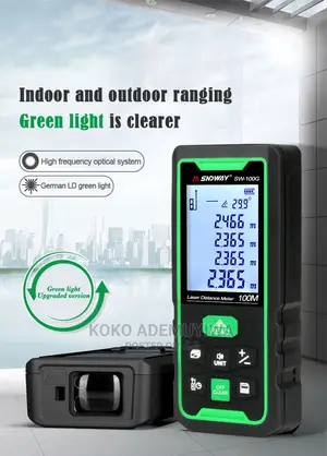 100m Outdoor Laser Distance Meter Rangefinder Digital Tape