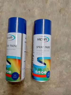 Hand Spray Paint Blue Color