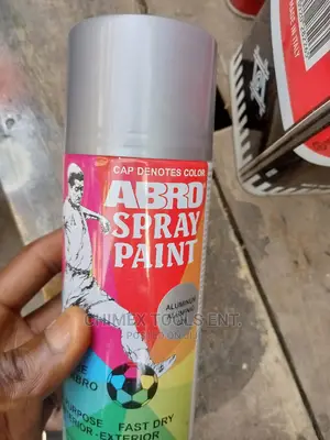 Hand Abro Paint Aluminum Color