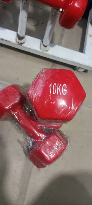 Brand New 10kg Rubber Coated Dumbbell Available