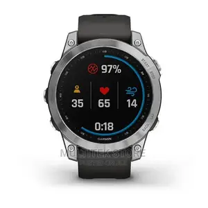 Garmin Fenix 7, Standard Edition - Silver With Graphite Band