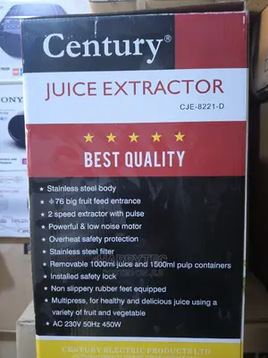 Century Juice Extractor 1000ml With 1year Warranty