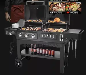 Gas and Charcoal Outdoor BBQ Griller/Barbeque Grill/Smoker