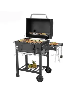 Outdoor Charcoal BBQ Griller/Adjustable Charcoal Barbecue