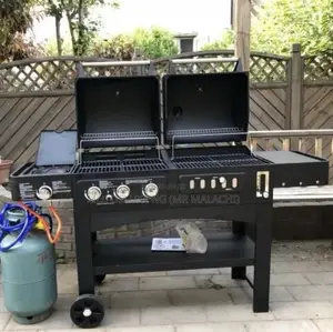 COMBINED GAS and CHARCOAL BBQ Griller/Outdoor Barbecue Grill