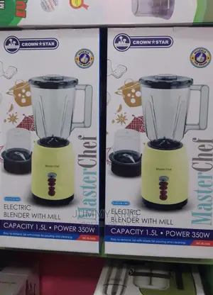 Master Chef Stainless Electric Blender With Mill - 1.5L