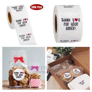 One Roll Thank You Packaging Decorating Sealing Stickers