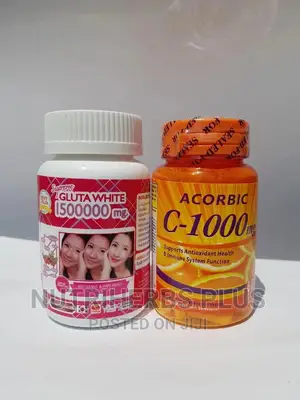 Gluta White + Vitamin C Fda Approved for Skin Whitening