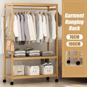 Adults Kids Cloth Shoe Coat Storage Wooden Garment Rack