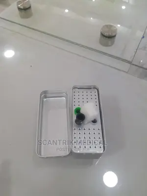60 Holes Dental Endo Box / Aluminium Disinfect Bur Holder