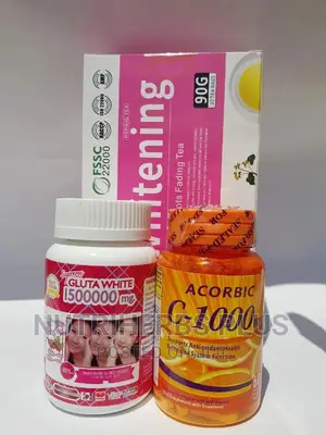 Gluta White + Vitamin C + Tea for Skin Whitening, Anti-Aging